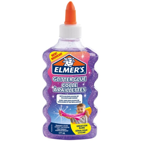 Deltaco Elmers Glitterlim - Lilla Deltaco Elmers Glitterlim - Lilla