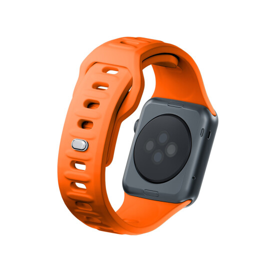 3mk Silikonrem for Apple Watch 42/44/45/49mm Oransje