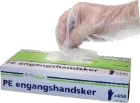 Handske Engangs Str Xl Hdpe,450 Stk/Pk