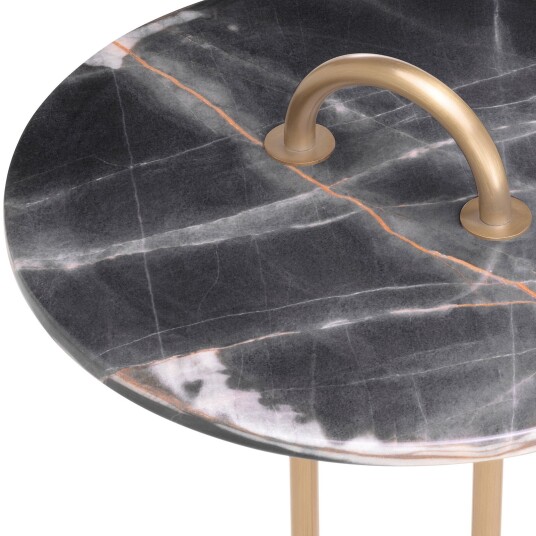 Zappa sidebord black marble