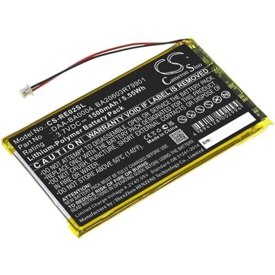 Creative DAP-HD0014 batteri (1500 mAh 3.7 V, Sort) Creative DAP-HD0014 batteri (1500 mAh 3.7 V, Sort)