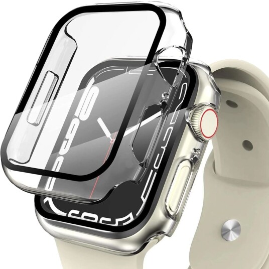Tech Protect Defense360 Deksel for Apple Watch 7/8/9 41mm Transparent