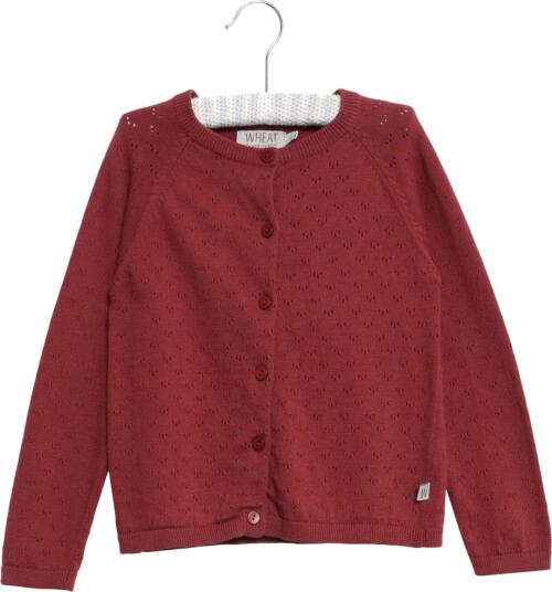Burgunder Wheat Maja Baby Cardigan (68 / 6 mnd)