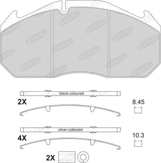 BERAL 2905330004145684 Bremseklosser BERAL 2905330004145684 Bremseklosser