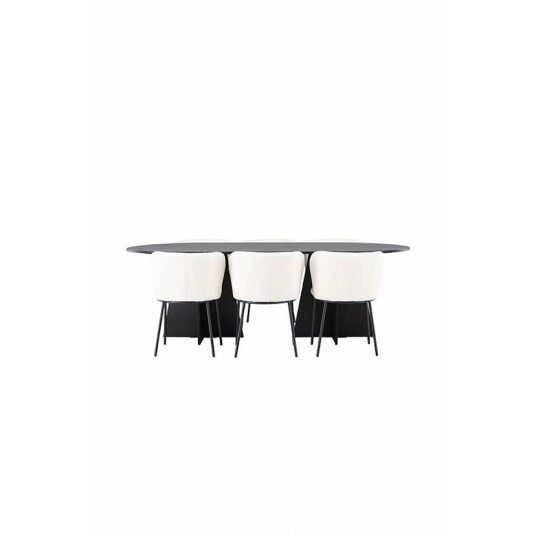 Venture Home Spisegruppe Venture Home Bootcut med 6 stk Edina Stoler GR23770