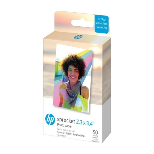 HP Paper Sprocket Select 2x3,4 polaroidfilm (20-pakning)