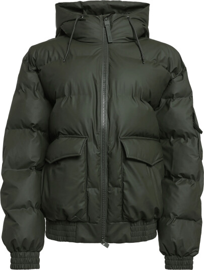Rains Alta Bomber Puffer Jacket W3T3   Green   S