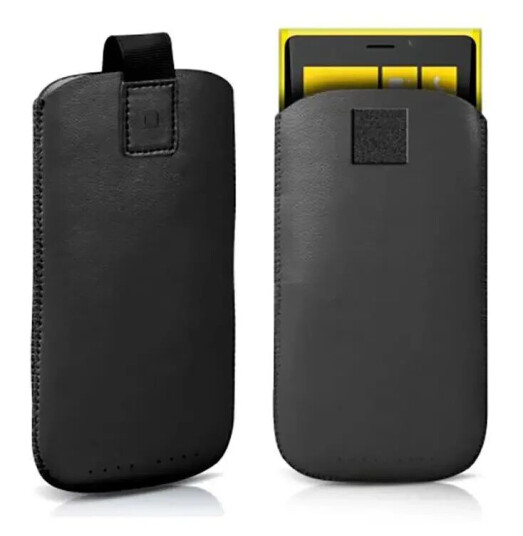 SBS Universal Leather Case SBS - (Maks. Mobil: 116 x 59) - Svart