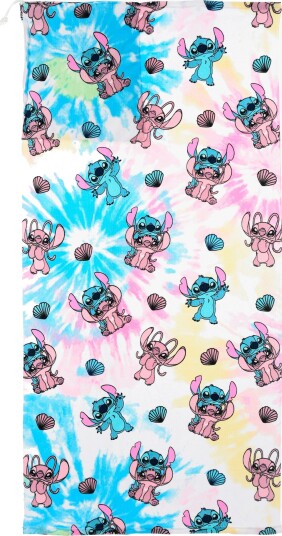 Disney Lilo & Stitch Disney Stitch Strandhåndkle Med Ryggsekkfunksjon Rosa