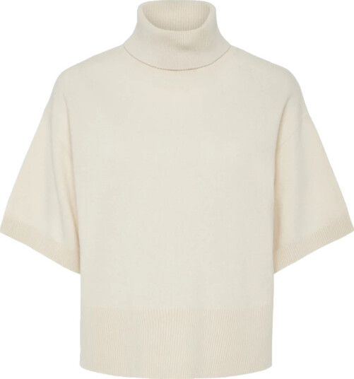 YAS Y.a.s Dame Strikkevarer Beige S