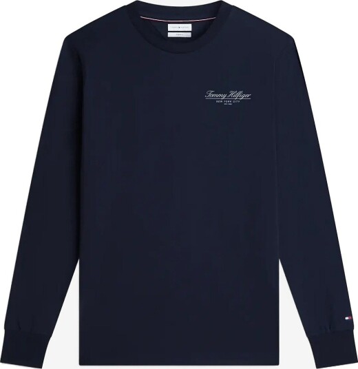 Tommy Hilfiger Brand Love Small Script Ls Tee NAVY BLUE L