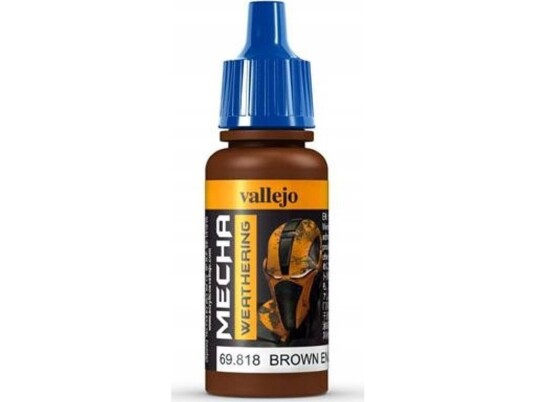 Vallejo Vallejo: 69.818 - Mecha Weathering - Brown Engine Soot (Matt) (17 Ml)