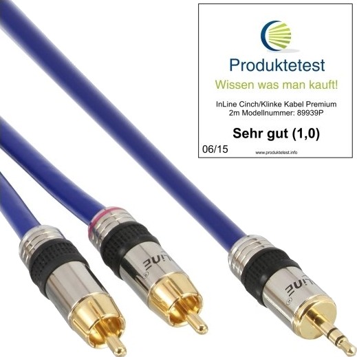 Inline 89932P Hankjønn 3.5Mm Hankjønn 25 M Blå