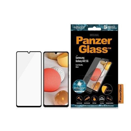 PanzerGlass Skjermbeskytter for Samsung Galaxy A42 5G - Svart Ramme