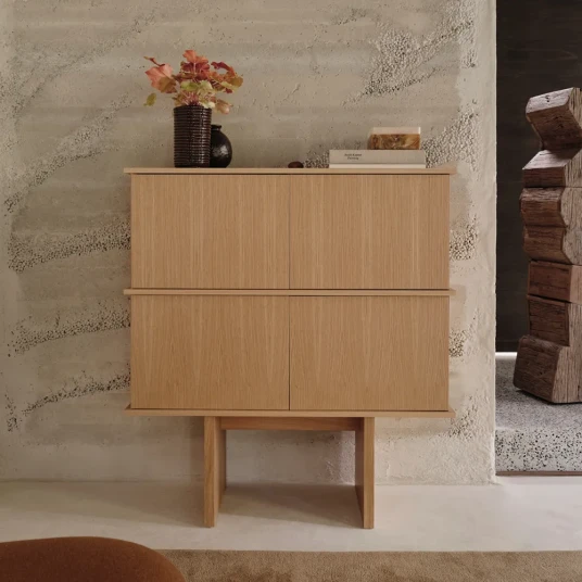 Ferm Living Stilt Skjenk   Double   Natural Oak