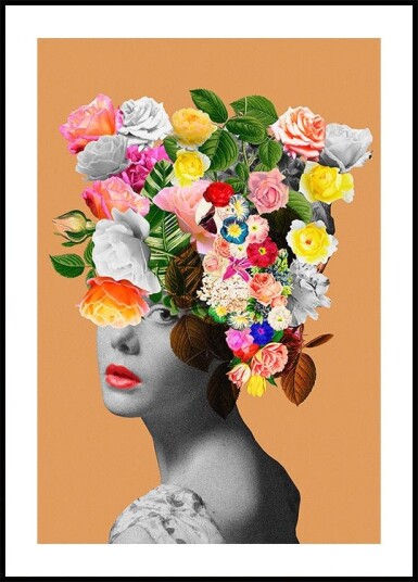 Floral portrait Plakat / 30x40cm