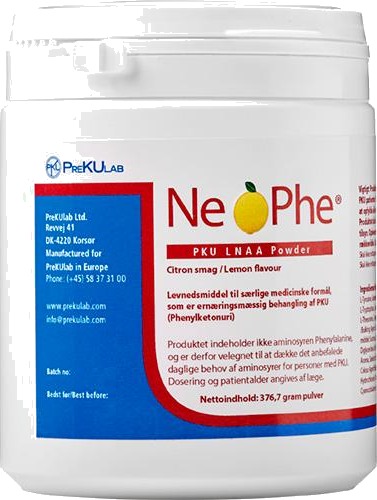 NeoPhe PKU LNAA pulver sitron 376,7 g