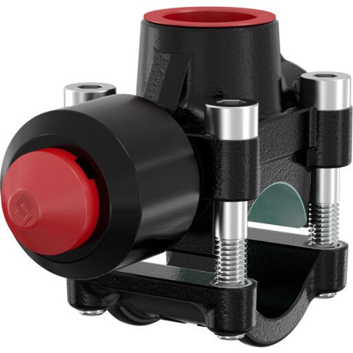 Flamco T-Plus 1/2" Anboringsbøjle med belagt overflate, 25 bar Flamco T-Plus 1/2" Anboringsbøjle med belagt overflate, 25 bar