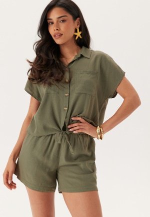Pieces Pcpia Mw Shorts Deep Lichen Green XS