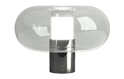 Fontanaarte Fontanella Bordlampe Medium Krom/ Sort