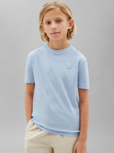 Calvin Klein Mini Badge Tee Junior Blå 14