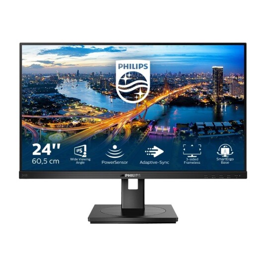 Philips 242B1 24" Full HD LED PC-skjerm med IPS og 75 Hz - Svart Philips 242B1 24" Full HD LED PC-skjerm med IPS og 75 Hz - Svart