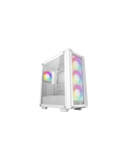 Deepcool Cc560 Mesh V2 - Mid Tower - Atx - Sidepanel Med Vindu (Herdet Glass) - Ingen Strømforsyning (Atx / Ps/2) - Hvit - Usb/Lyd