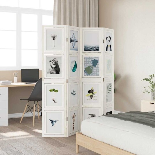 Romdeler 4 paneler hvit heltre keisertre 8721012073869 Romdeler 4 paneler hvit heltre keisertre 8721012073869