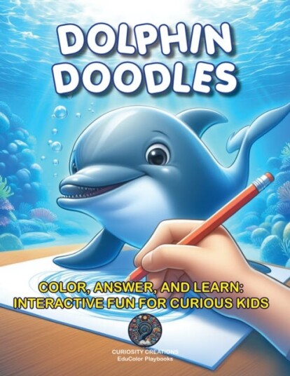 Dolphin Doodles  Color Answer and Learn: Interactive Fun for Curious Kids