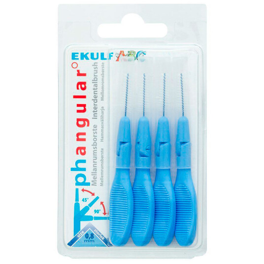Ekulf Angular Spacer Brushes 0,80 mm BLÅ