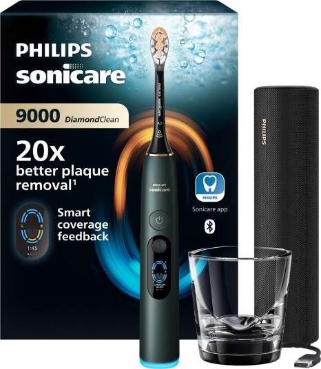 Philips Sonicare DiamondClean 9000 elektrisk tannbørste HX9213/84 grønn