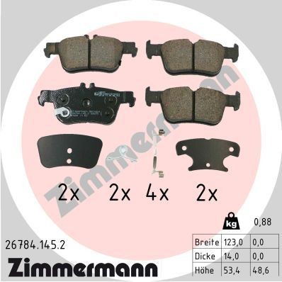 Bremseklosser ZIMMERMANN 26784.145.2