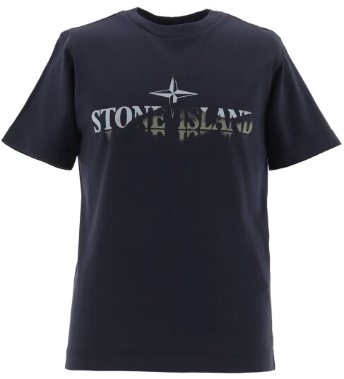 Stone Island T skjorte Navy Blue m. Trykk Stone Island 8 år 128 T skjorte Blå