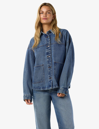 NOISY MAY Nmkettie L/S Reg Dnm Jcket Vi557Mb Noos Blue M NOISY MAY Nmkettie L/S Reg Dnm Jcket Vi557Mb Noos Blue M