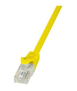 Logilink Econline Koblingskabel Rj-45 Hann Til Rj-45 Hann 25 Cm Utp Cat 6 Formstøpt Uten Hindringer Gul
