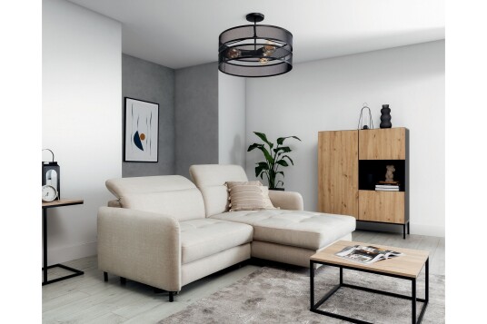 Plafond Orabela Rund Svart