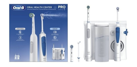 Oral-B Roterende Vibrerende Tannbørste for Voksne Health Center Blå/Hvit Oral-B Roterende Vibrerende Tannbørste for Voksne Health Center Blå/Hvit