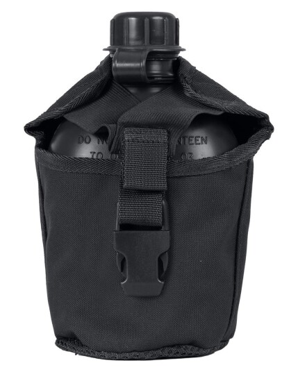 Rothco MOLLE-flaskedeksel - 1 liter Svart