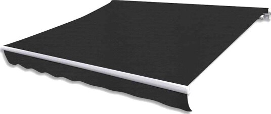 vidaXL Elektrisk Markise 4 x 3 m Antrasitt 100% Polyester