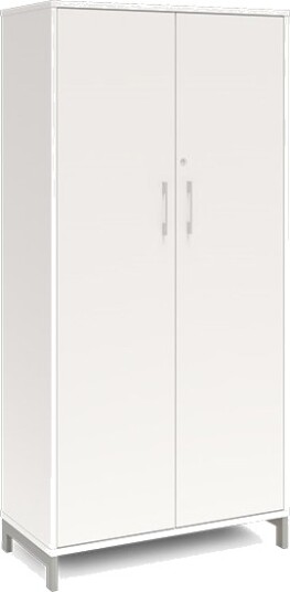Kontorskab Dna, 800X1660 Mm, Hvid/Sort 4A4 Kontorskab Dna, 800X1660 Mm, Hvid/Sort 4A4