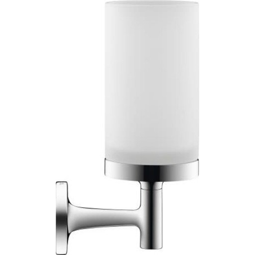 Duravit Starck T Tannglassholder Krom/Frostet glass