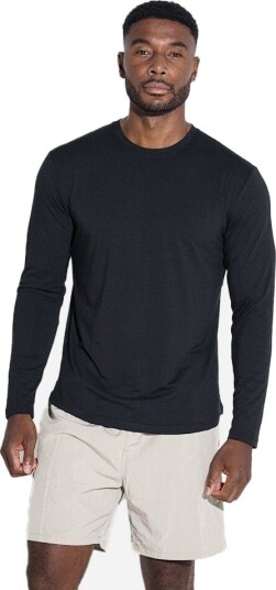 Panos Emporio Bamboo cotton longsleeve tee XL sort herre