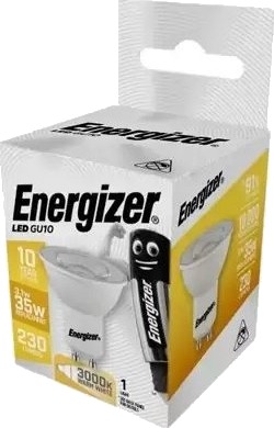 Energizer Led Spotpære 3,1W/35W Gu10 230 Lm Varm Hvit Energizer Led Spotpære 3,1W/35W Gu10 230 Lm Varm Hvit