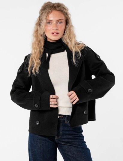 Løøv Oak Coat Sort M