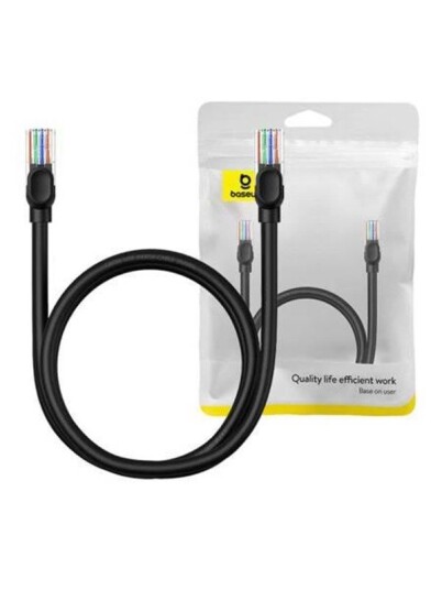 Ethernet CAT5 1m network cable (black)