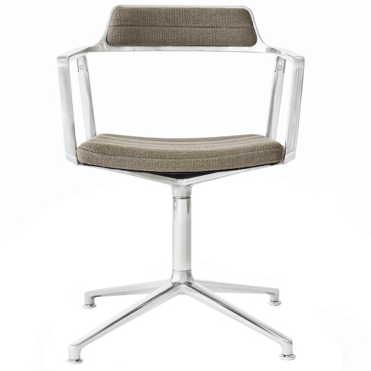 Vipp 452 Svingstol med Føtter Dark Sand / Polert Aluminium Vipp 452 Svingstol med Føtter Dark Sand / Polert Aluminium