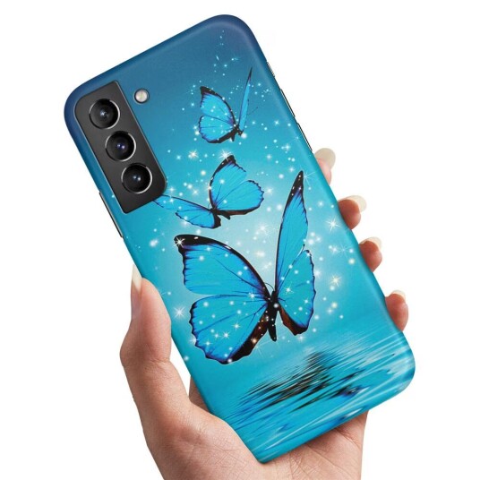 Samsung Galaxy S22 - Deksel/Mobildeksel Glitrende Sommerfugler
