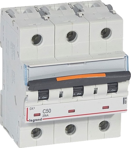 Legrand DX3 MCB automatsikring C50 3P 4.5M 25kA