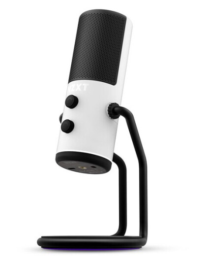 NZXT Capsule Bordmikrofon Hvit med USB-tilkobling for Gaming NZXT Capsule Bordmikrofon Hvit med USB-tilkobling for Gaming
