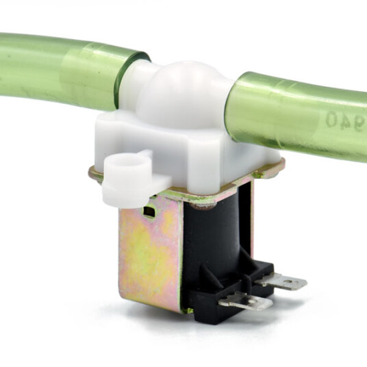 Supermagneter Solenoid Magnetventil 12v med Slangetilkoblinger Ø 11 mm